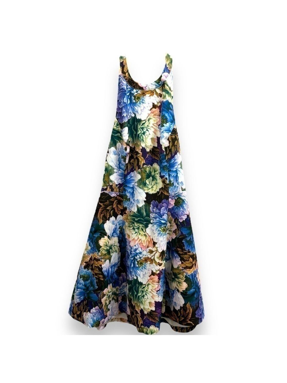 Keepsake the label Blue Floral Print A-Line Halter Mini Dress - Small